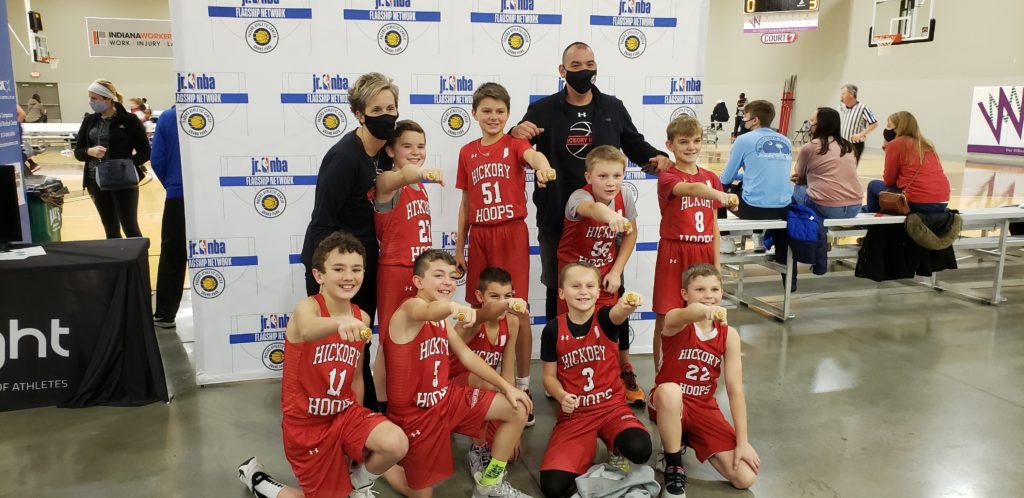 Great coaches and Hickory Hoops 5th grade champs